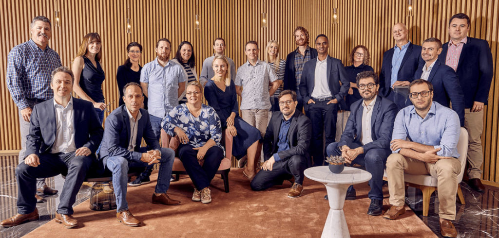 A photograph of the Everledger team